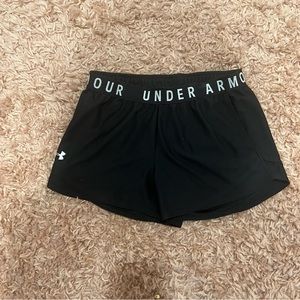 Lightly used black under armor shorts.